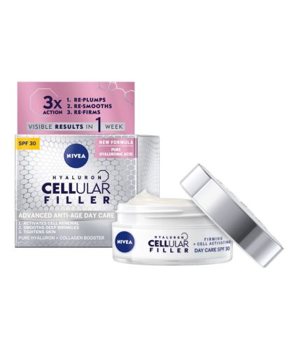 Nivea Hyaluron Cellular Filler zpevňující denní krém pro všechny typy pleti 50 ml